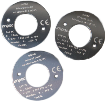 Geätzte Metallschilder