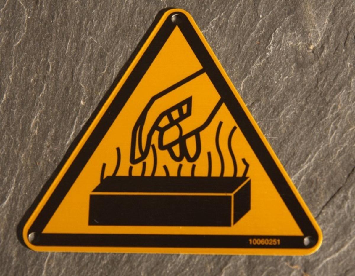 Tirar Schild 'Verschraubung' – 75 Mm, Gebürstetes Aluminium, Selbstklebend Für Türen Und Maschinen